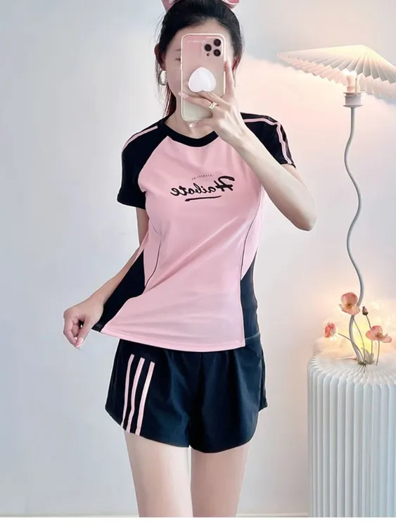 泳衣女泡温泉遮肚显瘦保守2025新款分体高级感运动女士微胖游泳衣