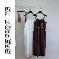 【娇娇私服定制】新款上新时尚流苏吊带连衣裙（裙长120）51623#