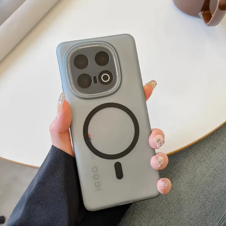 磁吸冰雾磨适用iQOO13手机壳新款砂iQOO12超薄全包iQOO15防摔硬壳