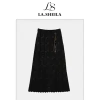 LA.Sheila 植绒蕾丝刺绣半身裙253-BQ/0924-5820