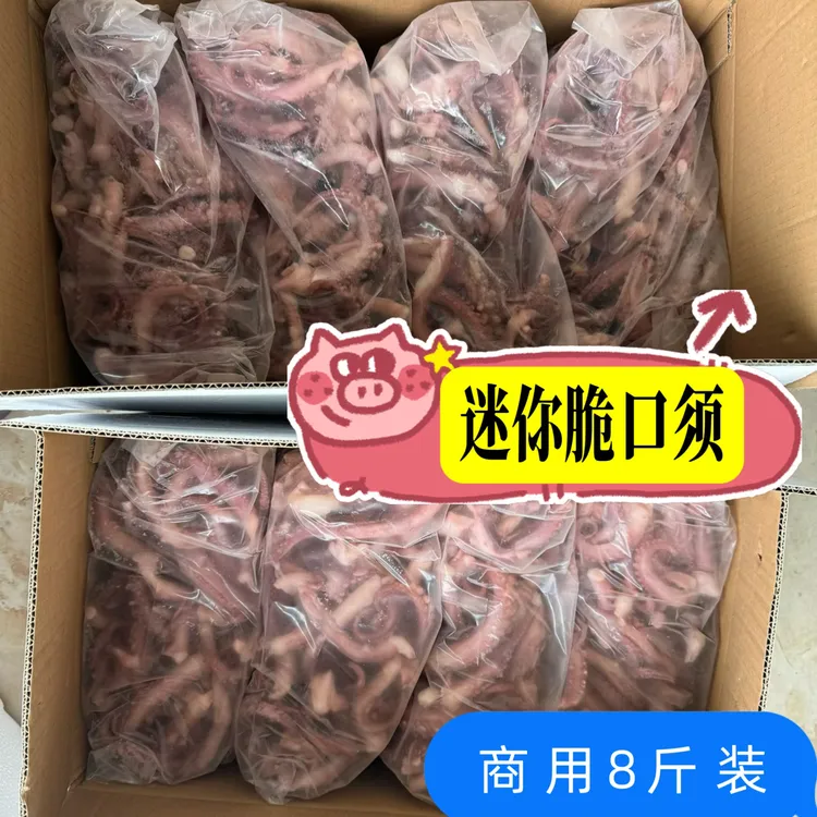 新鲜脆口迷你鱿鱼须八爪足铁板烧烤小鱿鱼须章鱼须脚捞汁海鲜火锅