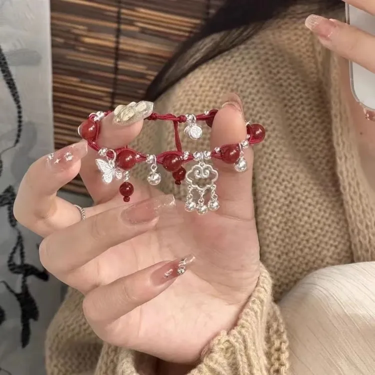 【工藤】苗疆少女新中式平安扣编织手链女小众手绳