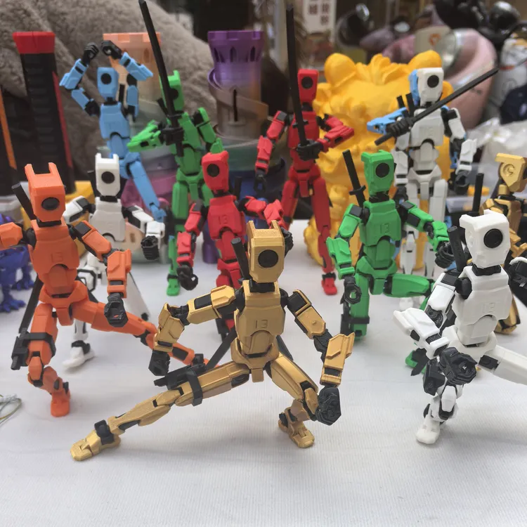 3D打印关节可动幸运13机甲人偶无需拼装可玩性高儿童男孩玩具模型
