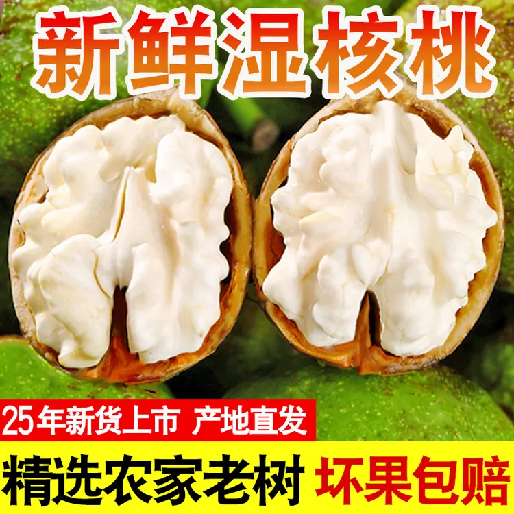 【2025年新货】四川大凉山老树鲜核桃湿核桃装孕妇水果坏果包赔