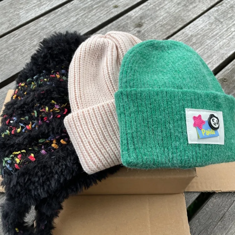 帽子冬季毛线针织帽男女士儿童骑车保暖防风休闲田园欧美风名族风