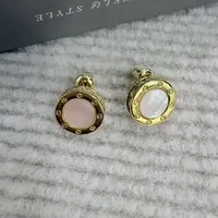 合金贝壳耳饰 8772号34644#法式复古质感气质耳钉耳环（预）