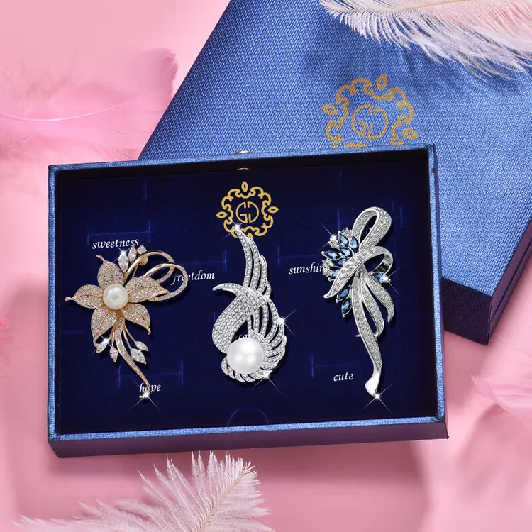 合金胸针 情人节生日礼物送老师领导胸花高档轻奢女士大衣配饰品