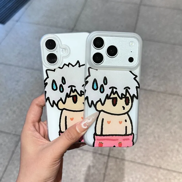 卡通趣味搞笑银魂适用iPhone17/16/15大孔磨砂手机壳