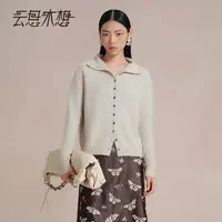Ysimo-X云思木想绒绒狐语高领毛织袖口休闲羊毛混纺毛针织衫13764