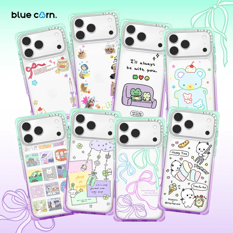 蓝色苞米绿紫奶方 适用于苹果iPhone17/16/Pro/Max手机壳