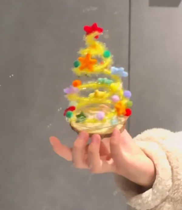 可旋转的星星圣诞树手工DIY材料包适合圣诞节送女友闺蜜