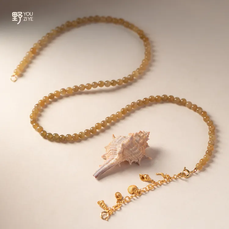 由子野【海的女儿】和田玉 项链 s925 多样性发货其一