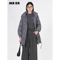 【小余专属】宽松廓形休闲中长款羽绒服外套R4D04534