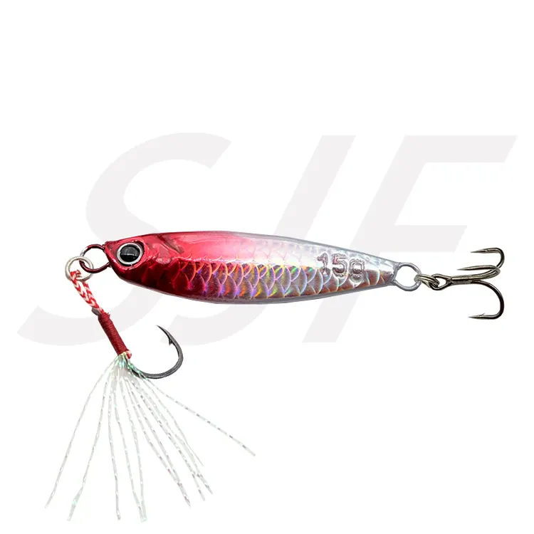 【鱼鳞飘落铁板】路亚饵翘嘴青稍红尾海鲈