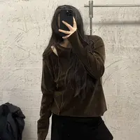 《大韩韩推荐》丝绒空气层打底大码女装冬季显瘦宽松舒适百搭长袖