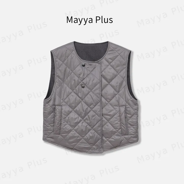 【恒温舱】Mayya Plus麦芽定制秋季休闲背心外套双面穿马甲32536772