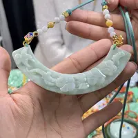 翡翠颈饰未镶嵌代编织