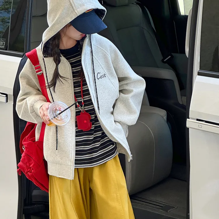 女童外套秋装时尚韩版6-12岁儿童棒球服休闲百搭宽松上衣春秋大童