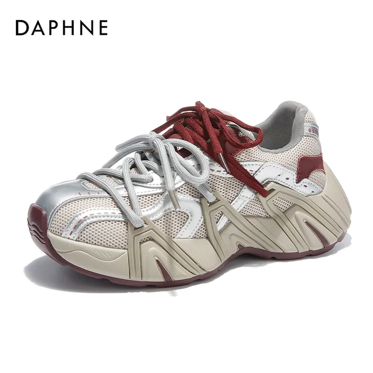 Daphne/达芙妮2025秋季爆款时尚百搭老爹鞋琥珀流光运动风女鞋