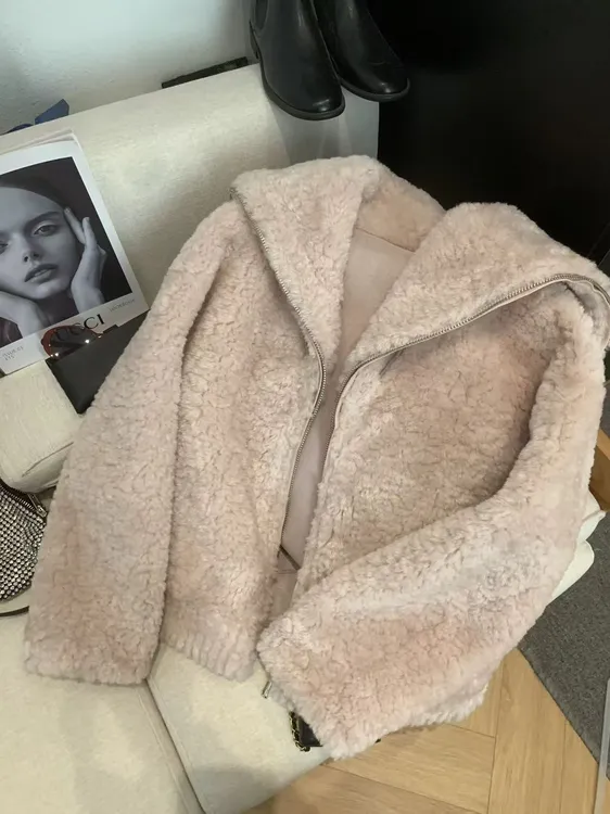 保暖大领女冬季休闲风圆领短外套秋冬加绒休闲