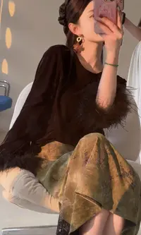 【松弛感】早秋紫色系七分袖简约时尚百搭显瘦女日常上衣