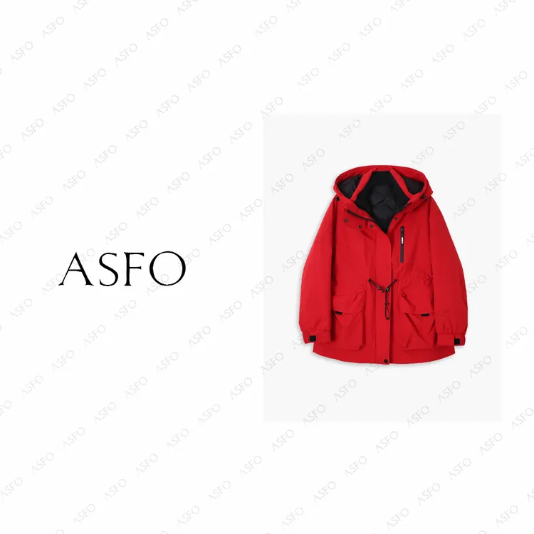【AS法拉利】25新定制工装风收腰保暖户外三防鹅绒服AS25QYRF04025