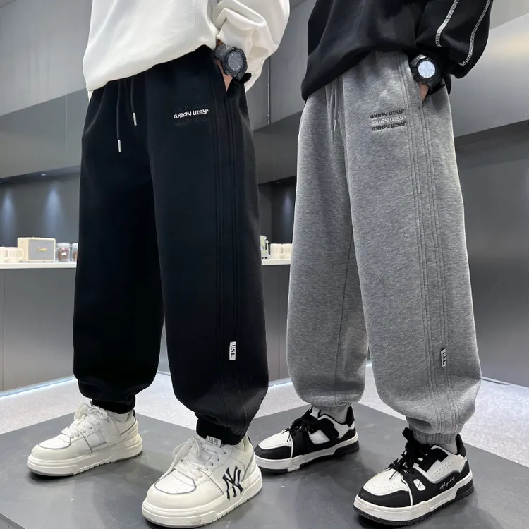 男童裤子2025新款春秋休闲卫裤宽松运动裤儿童韩版长裤中大童秋装