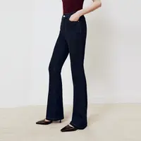 【王雪糕专属】firststation渐变贴钻彩葱喇叭牛仔裤女J637A
