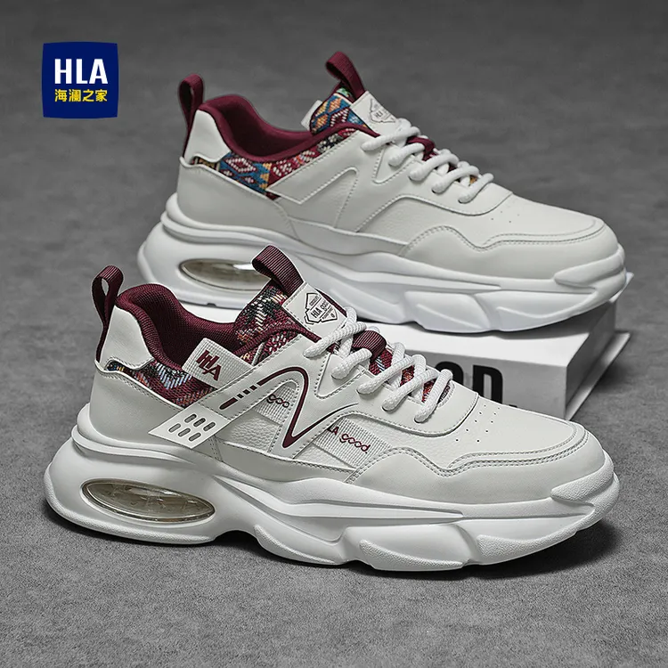 海澜之家男鞋夏季透气防臭网面运动休闲跑步增高时尚小白老爹潮鞋商品图