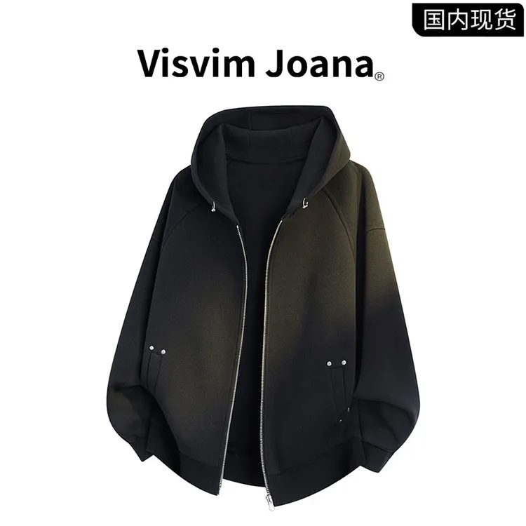 【品牌现货撤柜】VISVIM JOANA春秋新款解构金属连帽卫衣开衫外套男