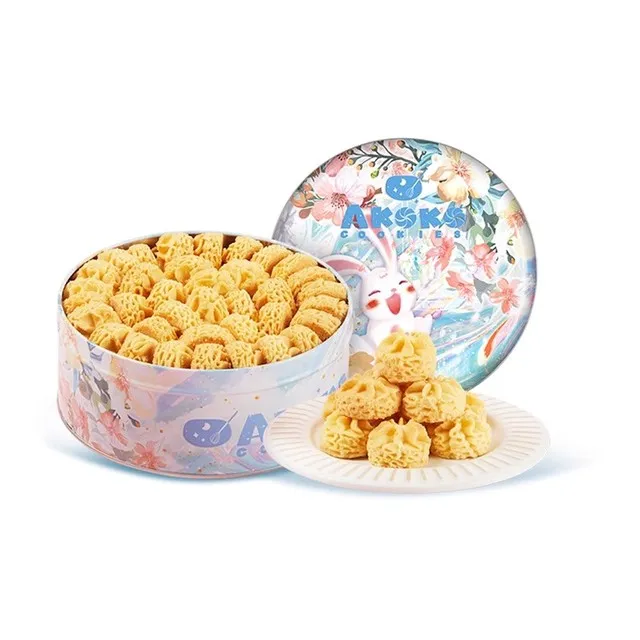 【团单】AKOKO小花曲奇黄油饼干160g送礼年货礼盒零食休闲小吃