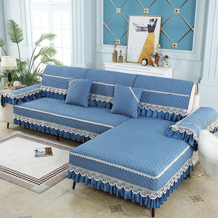 四季通用防滑沙发垫简约现代棉麻全包沙发套布艺高档定做沙发套罩