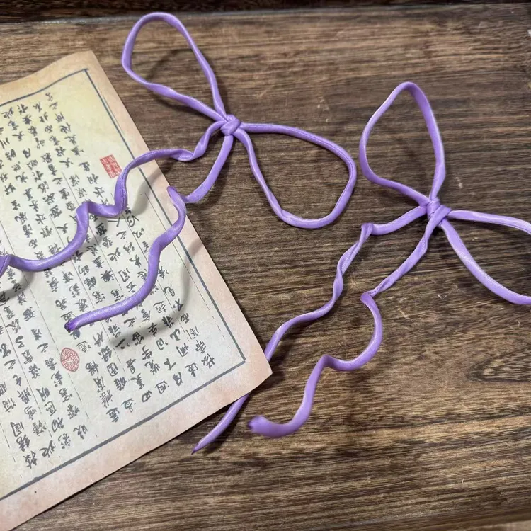 前尘梦汉服配饰古风发带反重力发带蝴蝶结硬发带