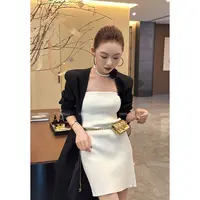 【娇娇私服定制】新款上新时尚抹胸针织连衣裙9031#