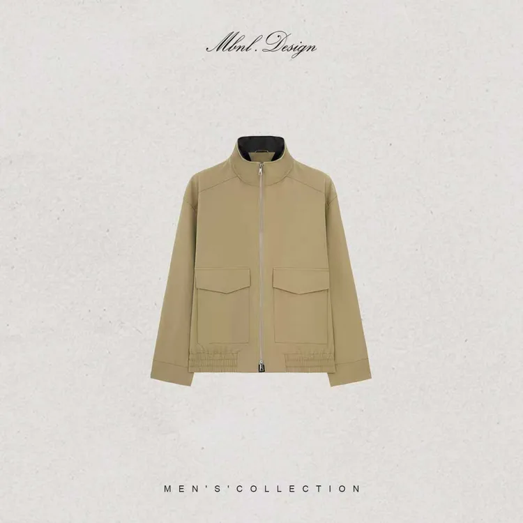 MBNL-F「BV绵羊皮」秦磊男装100绵羊皮棉混纺雅奢夹克LL-WWT0097