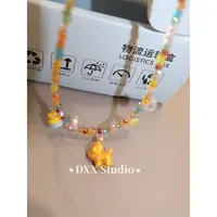 铜合金仿水晶项链 小众设计百搭糖果色项链47042