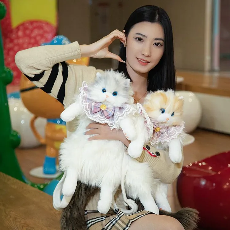 布偶猫背包仿真玩偶公仔猫咪包毛绒玩具送女朋友闺蜜生日礼物儿童