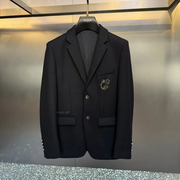 【VanJazny】新款高端男士潮流百搭时尚简约男士西装上衣22082