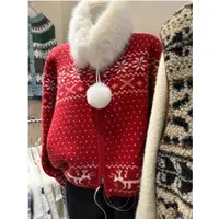 【dd】“浪漫雪城”韩系气质费尔岛氛围感加厚保暖毛衣