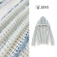 熙薇【富贵双全】2025春季新款时尚气质长袖毛衣帽衫H1391