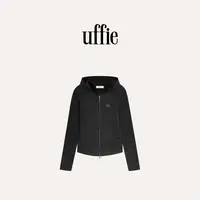 UFFIE于绘 戴帽拉链修身卫衣