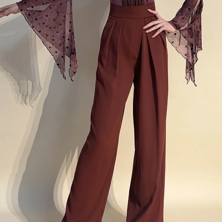 YRSS舞服4.0升级版四季百搭时尚高腰粘贴裤垂感显瘦摩登舞裤