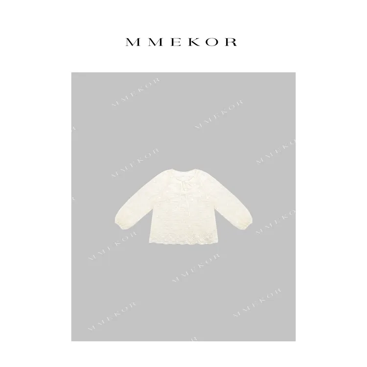 MMEKOR“慕斯米仁”衬衫 艺静奢老钱精致时尚上衣 87900