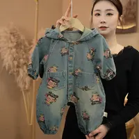 春秋季新款国风漫画儿童抱服男女童哪吒爬爬服婴幼儿连体衣哈衣