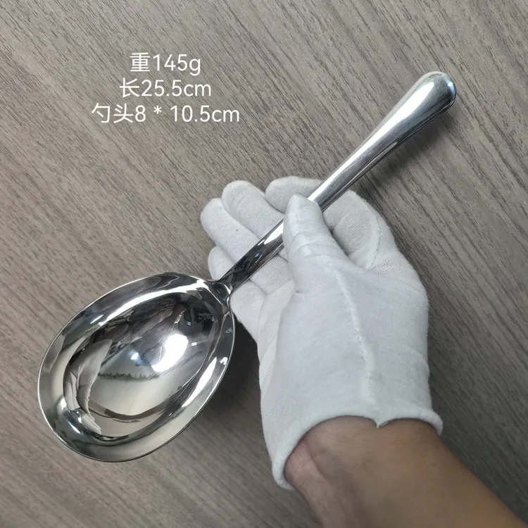 （13区）鹅蛋勺汤勺，嗦粉吃面专用餐具，不锈钢分汤勺，吃播专用大勺