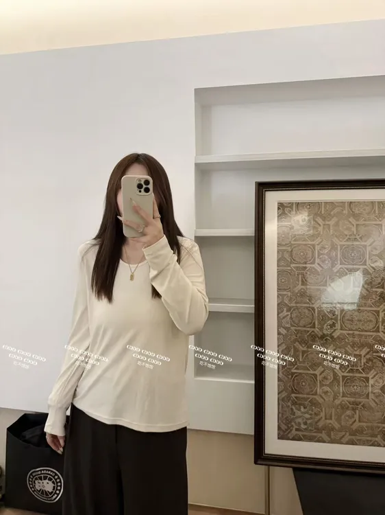 【吃不饱饱】大码 圆领软糯秋冬叠穿打底衫纯色长袖T恤075