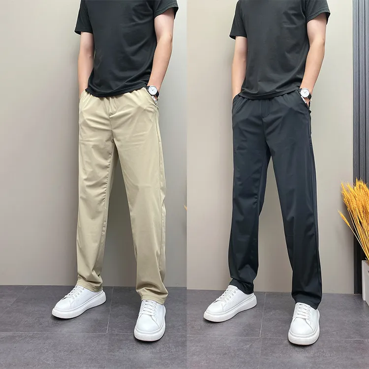 2025夏季新款男士休闲裤潮流宽松弯刀裤痞帅运动裤青年时尚哈伦裤