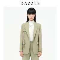 DAZZLE地素设计感立体饰休闲西外套2D4F5091P