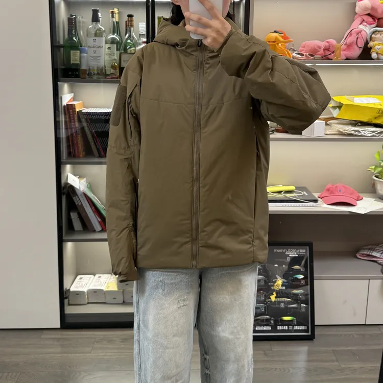 军鸟秋冬户外轻量化保暖棉服男防风防泼水棉夹克外套休闲运动百搭