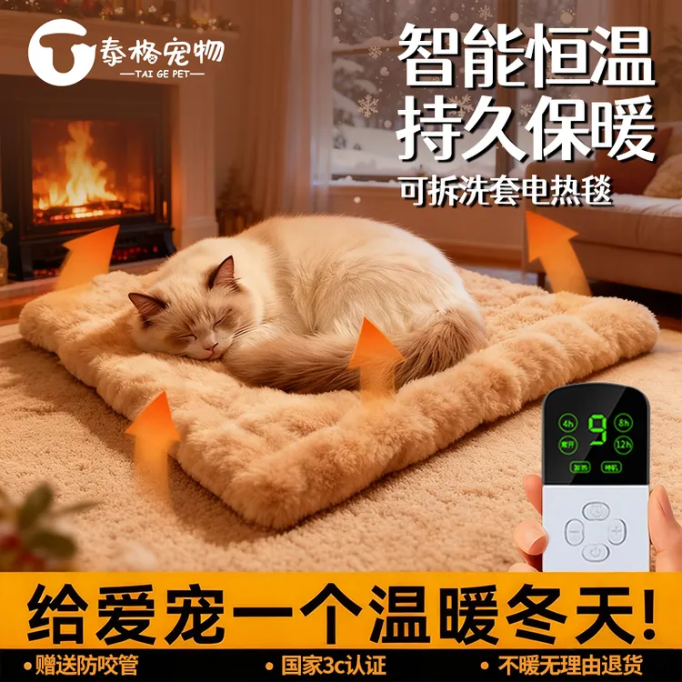 宠物电热毯加热垫猫咪恒温猫窝狗窝专用取暖器防漏电冬天保暖
